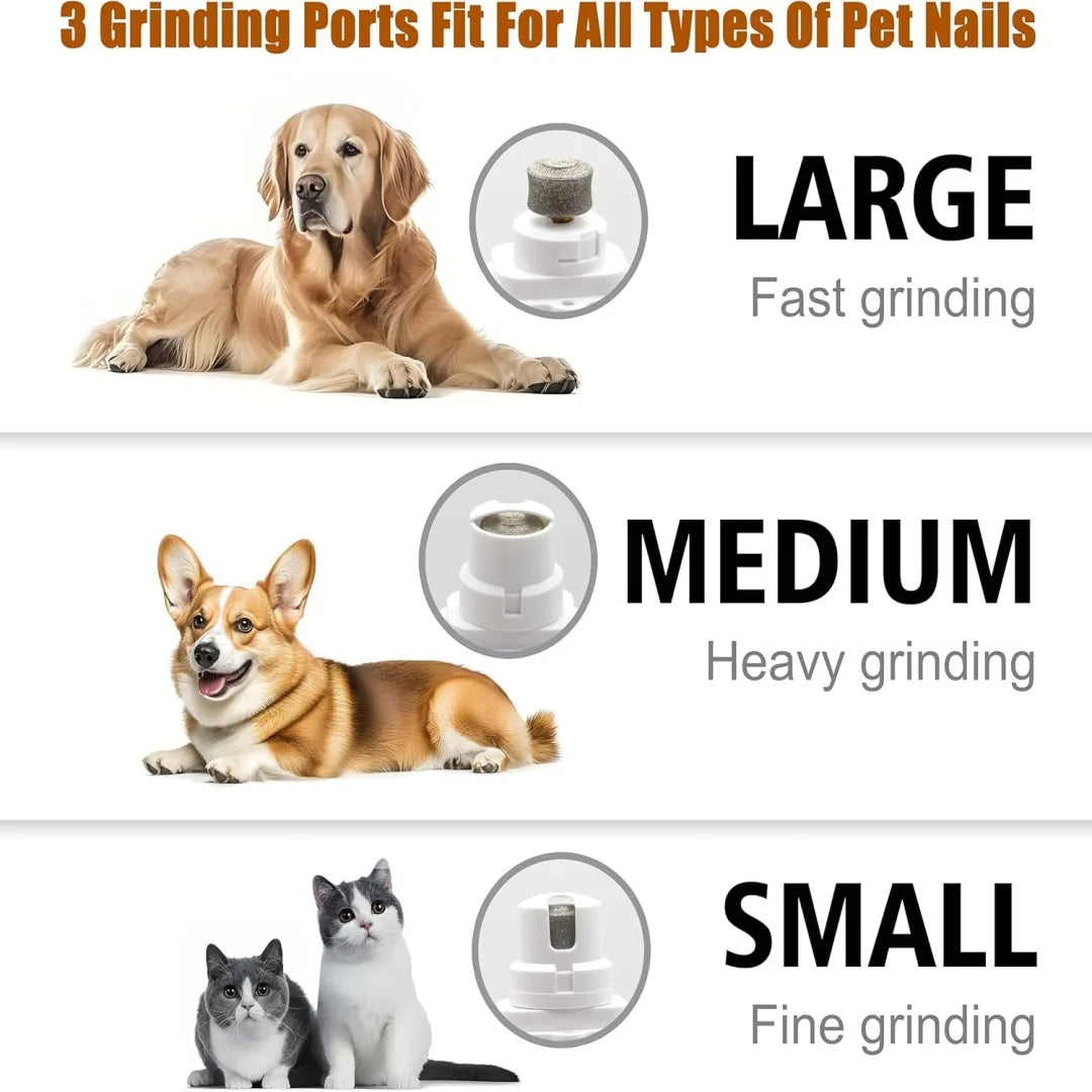 KILUKIN 2-in-1 Pet Nail Clipper & Grinder with LED Lights