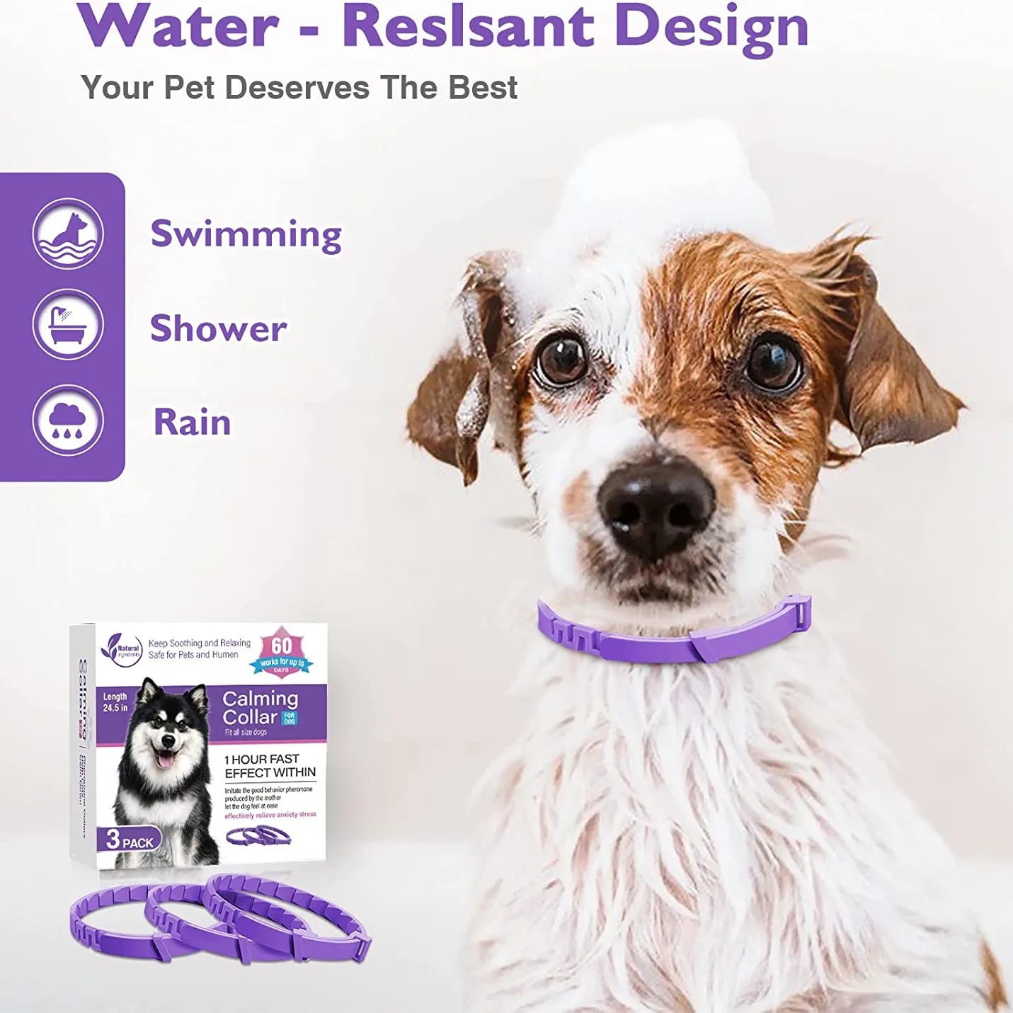 KILUKIN Calming Pheromone Collar for Dogs