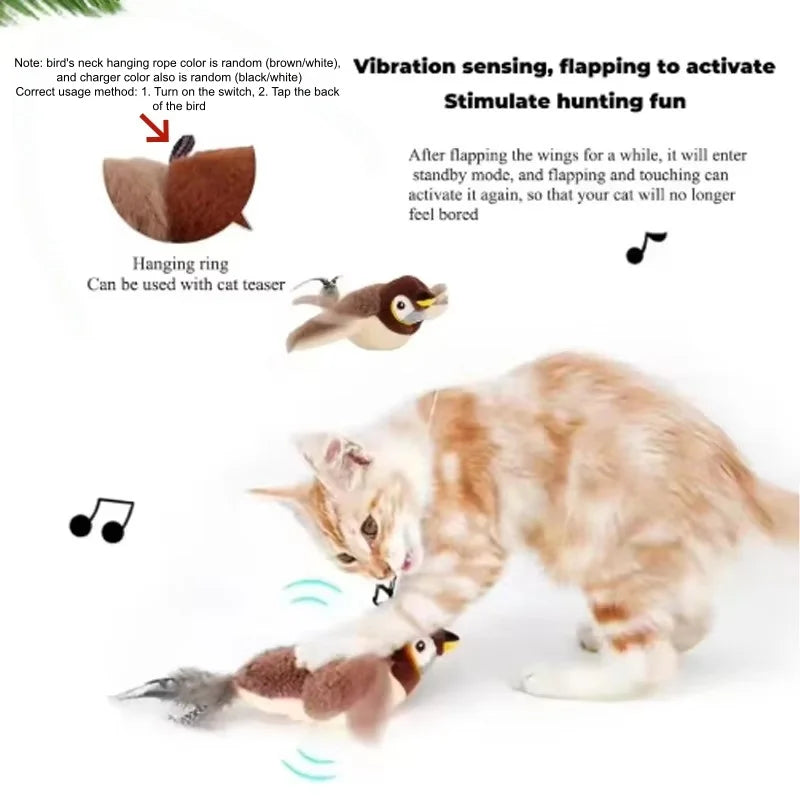 KILUKIN Interactive Chirping Bird Toy