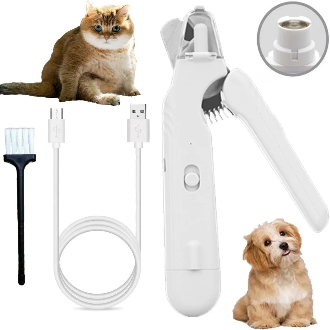 KILUKIN 2-in-1 Pet Nail Clipper & Grinder with LED Lights